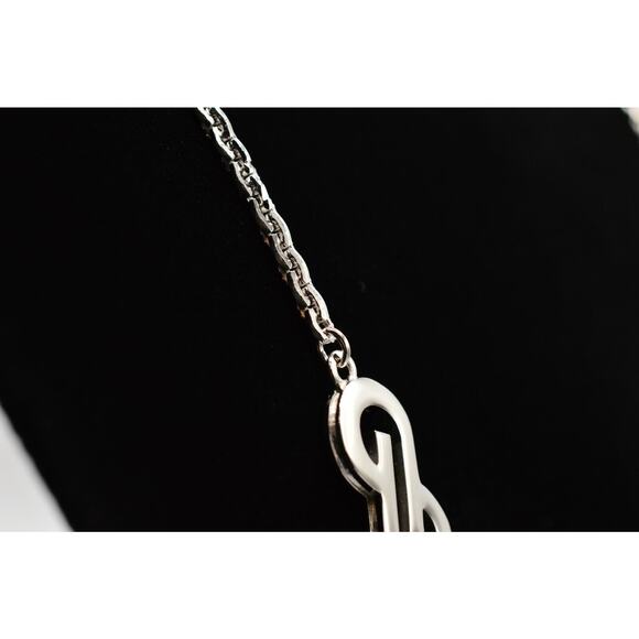 Vintage Givenchy 80s Logo Box Chain Necklace 36" Signed Runway Designer Jewelry - Picture 6 of 12